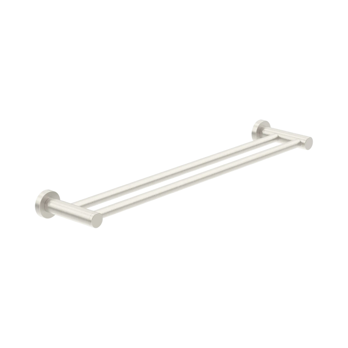 Dolce II Double Towel Rail 800mm (Brushed Nickel)