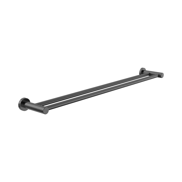Dolce II Double Towel Rail 800mm (Gun Metal)