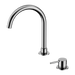 Mecca Hob Basin Mixer Round Swivel Spout (Chrome)