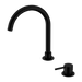 Mecca Hob Basin Mixer Round Swivel Spout (Matte Black)