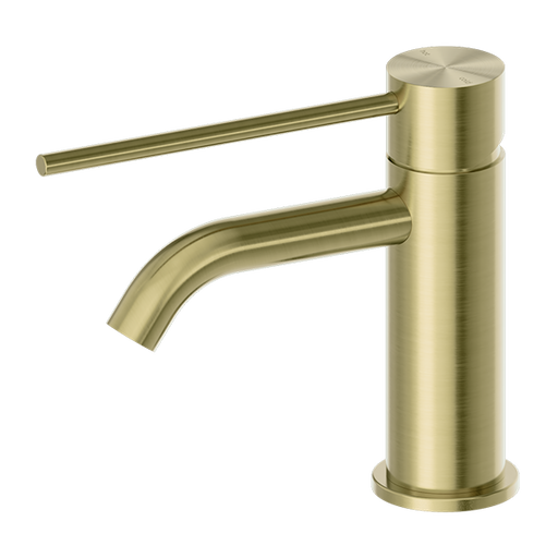 Mecca Basin Mixer (Brushed Gold) with extended Care lever