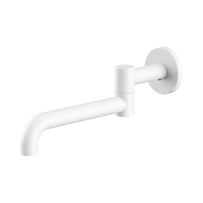 Mecca Swivel Wall Bath Spout (Matte White)