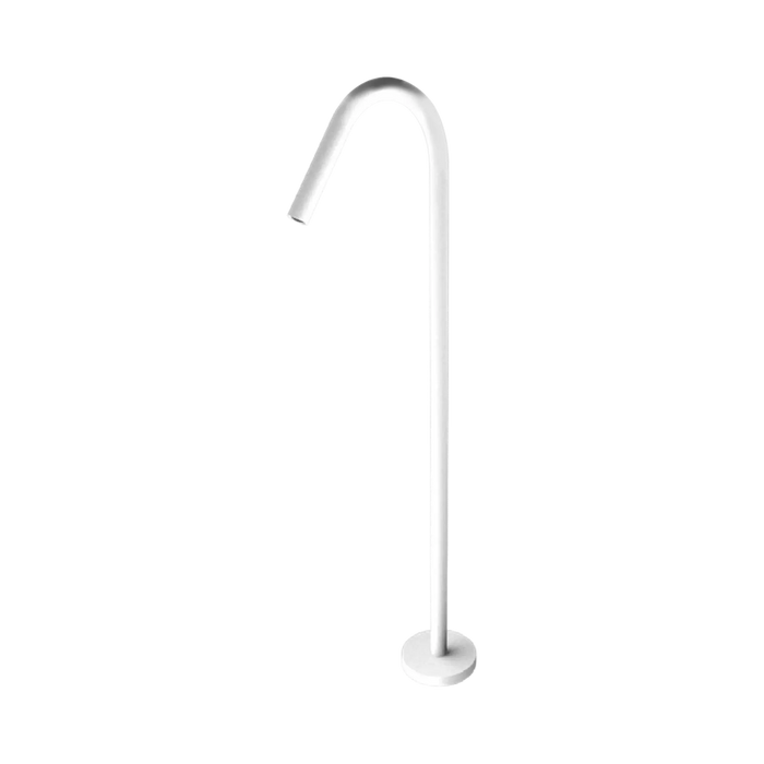 Mecca Floorstanding Bath Spout (Matte White)