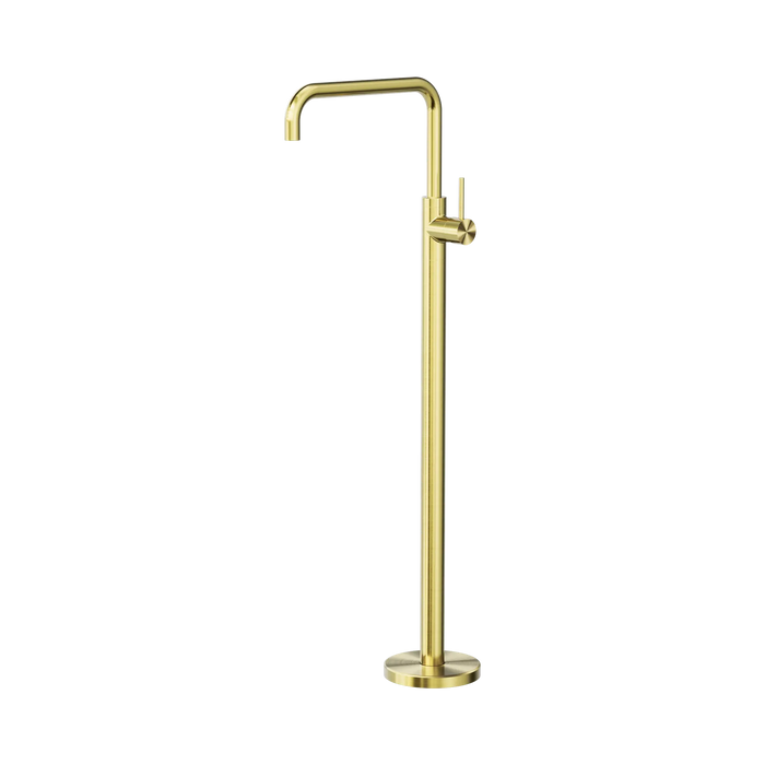 Mecca Round Freestanding Bath Mixer (Brushed Gold)