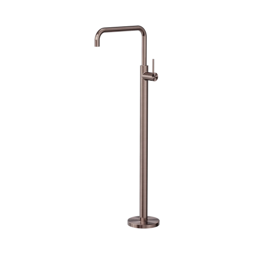 Mecca Round Freestanding Bath Mixer (Brushed Bronze)