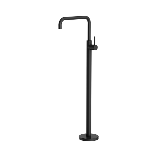Mecca Round Freestanding Bath Mixer (Matte Black)