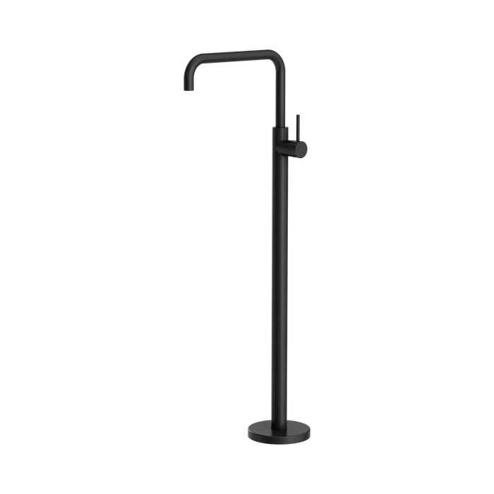 Mecca Round Freestanding Bath Mixer (Matte Black)
