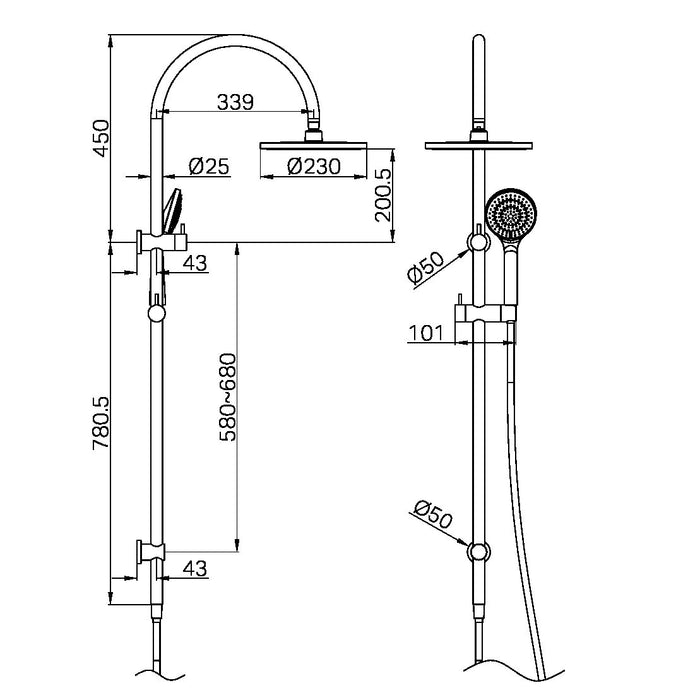 Specification Line Drawing