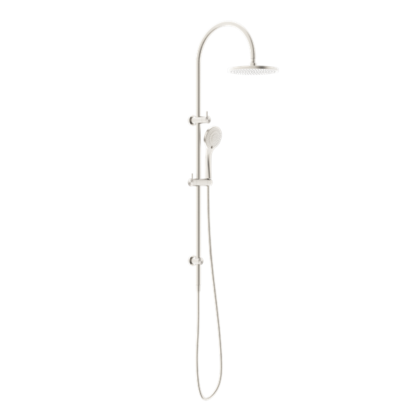Mecca Twin Shower with Air Shower Brushed Nickel