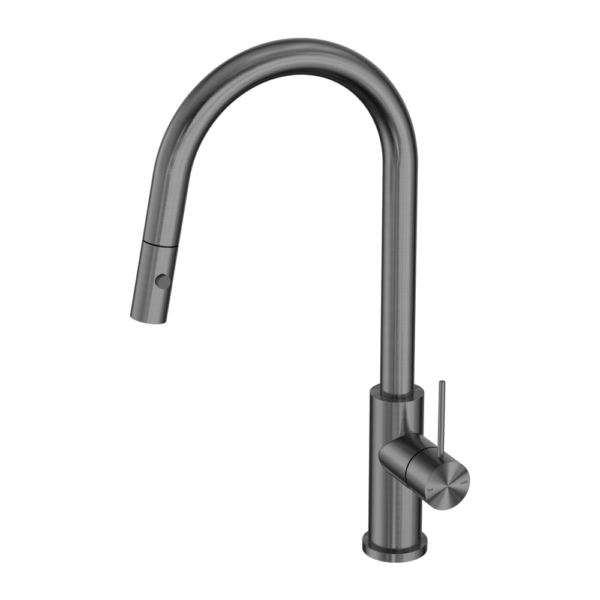 Mecca Pullout Sink Mixer in Gun Metal Grey