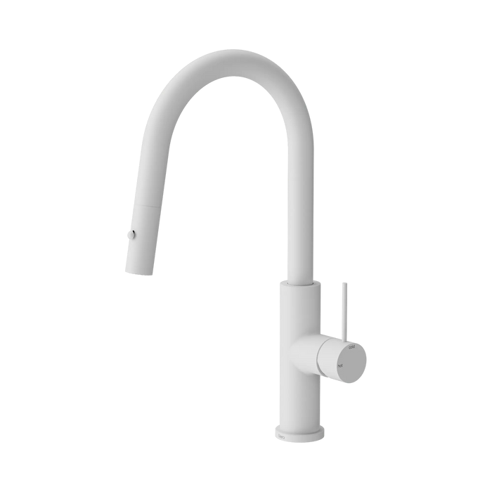 Mecca Pull Out Kitchen Mixer with Smart Sensor (Matte White)