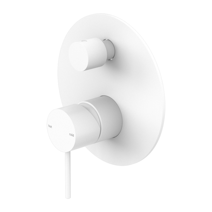 Mecca Shower Mixer with Divertor (Matte White)