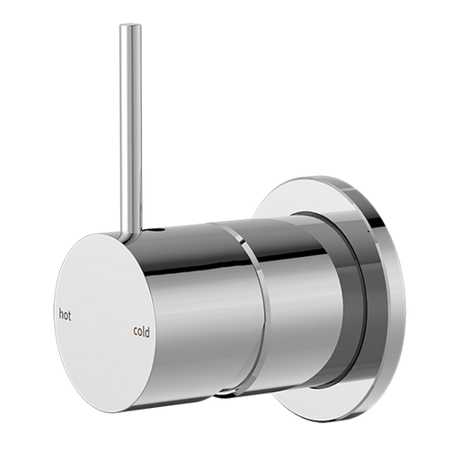 Mecca Shower Mixer Handle Up 60mm Plate (Chrome)