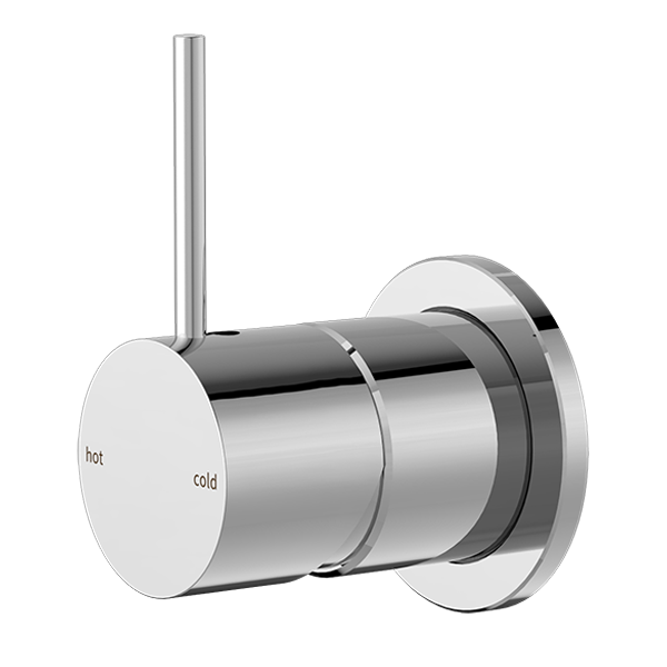 Mecca Shower Mixer Handle Up 60mm Plate (Chrome)