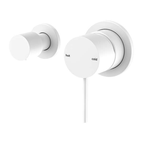 Mecca Shower Mixer with Horizontal 2 Way Divertor (Matte White)