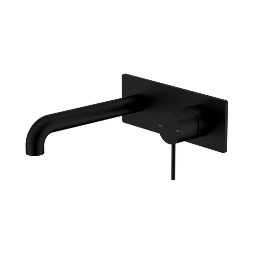 Mecca Wall Basin/Bath Mixer Set 185mm (Matte Black)