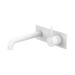 Mecca Wall Basin/Bath Mixer Set Handle Up 120mm (Matte White)