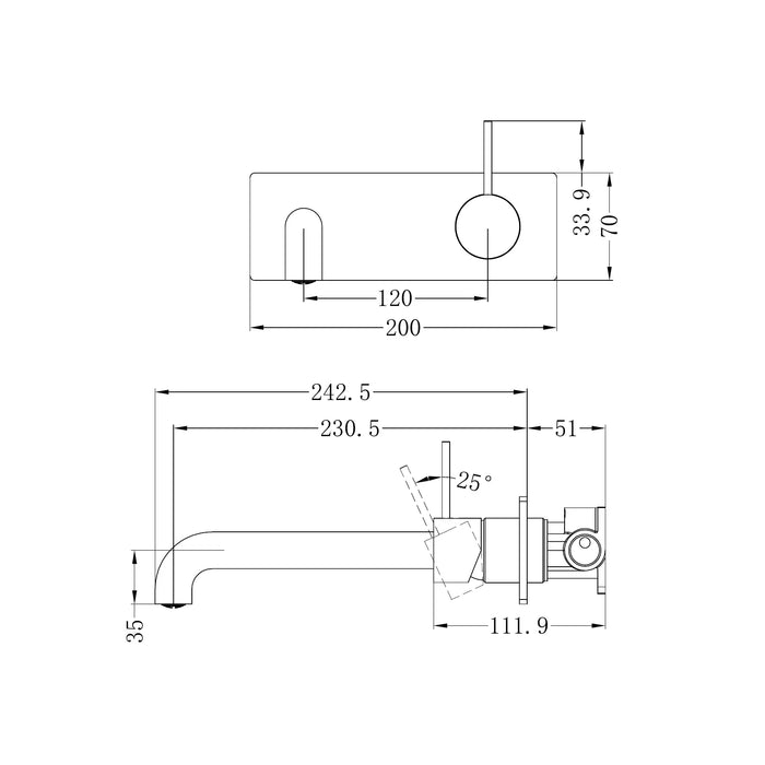 Specification Line Drawing