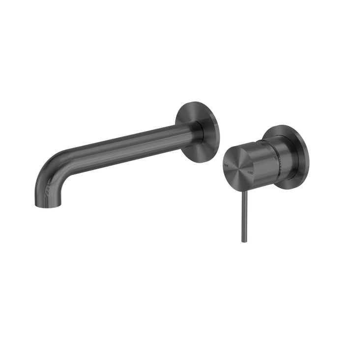 Mecca Wall Basin/Bath Mixer Set Separate Plates 120mm (Gun Metal)