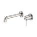 Mecca Wall Basin/Bath Mixer Set Separate Plates 230mm (Brushed Nickel)