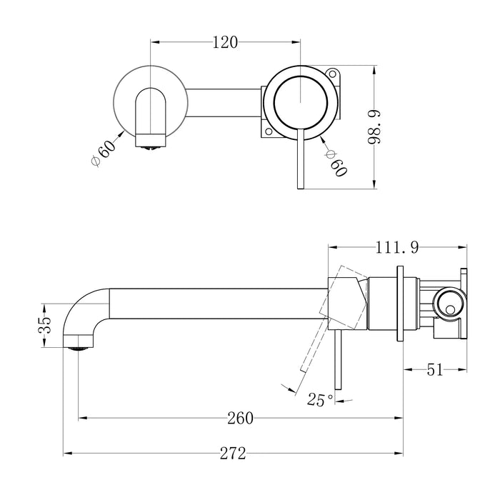 Specification Line drawing