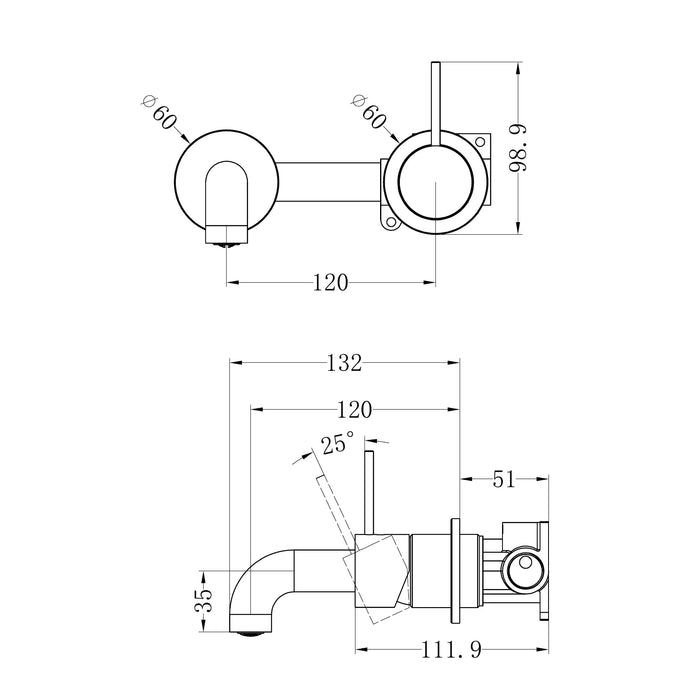 Specification Line drawing