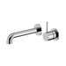 Mecca Wall Basin/Bath Mixer Set Handle Up Separate Plates 260mm (Chrome)