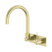Mecca Wall Basin/Bath Mixer Set Swivel Gooseneck Spout Handle Up (Brushed Gold)
