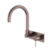 Mecca Wall Basin/Bath Mixer Set Swivel Gooseneck Spout (Brushed Bronze)