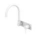 Mecca Wall Basin/Bath Mixer Set Swivel Gooseneck Spout (Matte White)