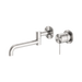 Mecca Swivel Wall Basin/Bath Mixer Set (Brushed Nickel)