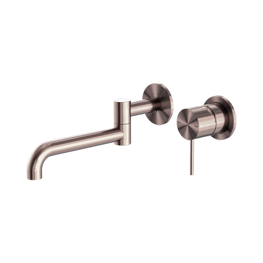 Mecca Swivel Wall Basin/Bath Mixer Set (Brushed Bronze)