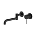 Mecca Swivel Wall Basin/Bath Mixer Set (Matte Black)
