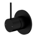 Mecca Shower Mixer Handle Up 80mm Plate (Matte Black)
