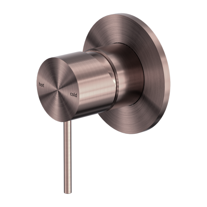 Mecca Shower Mixer 80mm Plate (Brushed Bronze)