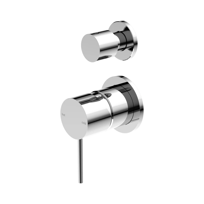Mecca Shower Mixer with Diverter with Separate Back Plates (Chrome)