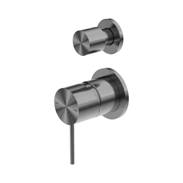 Mecca Shower Mixer with Diverter with Separate Back Plates (Gun Metal)