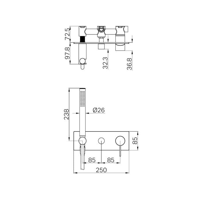 Specification Line Drawing