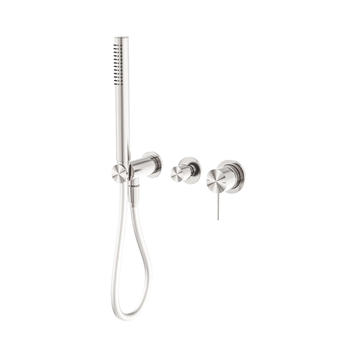 Mecca Shower Mixer Diverter System Separate Backplates (Brushed Nickel)