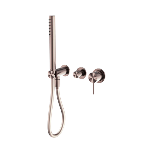 Mecca Shower Mixer Diverter System Separate Backplates (Brushed Bronze)