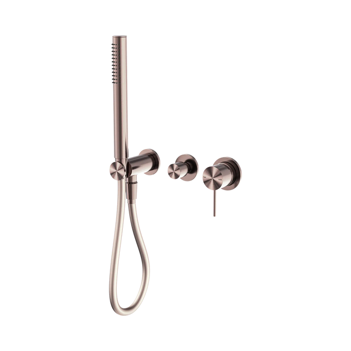 Mecca Shower Mixer Diverter System Separate Backplates (Brushed Bronze)