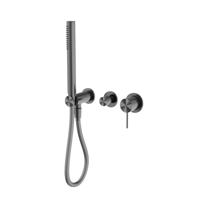 Mecca Shower Mixer Diverter System Separate Backplates (Gun Metal)