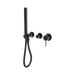 Mecca Shower Mixer Diverter System Separate Backplates (Matte Black)