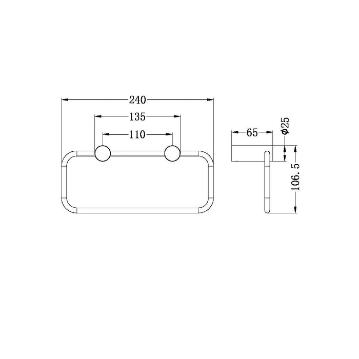 Specification line drawing