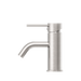 Dolce Basin Mixer with Curved Spout (Brushed Nickel) side view
