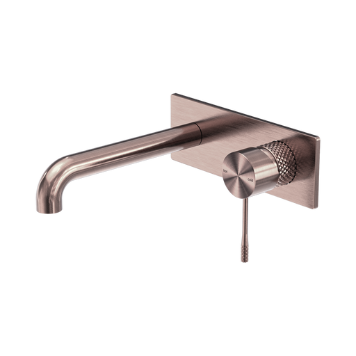 Opal Wall Basin/Bath Mixer 185mm (Brushed Bronze)