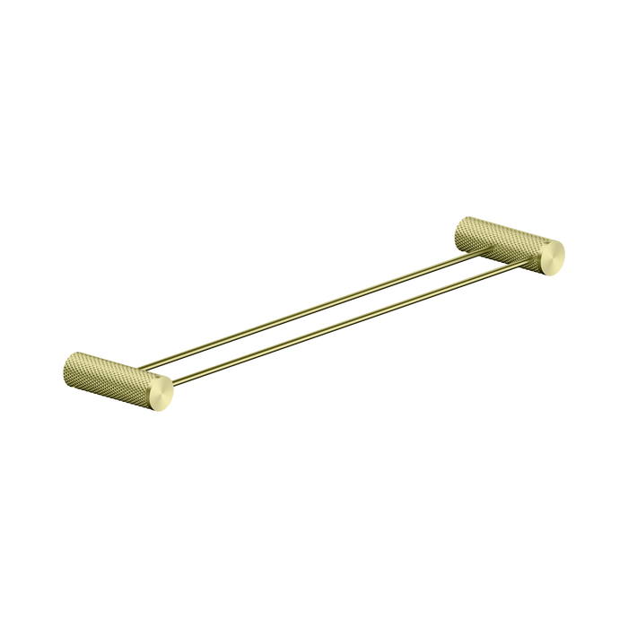 Opal Double Towel Rail 600mm (Brushed Gold)