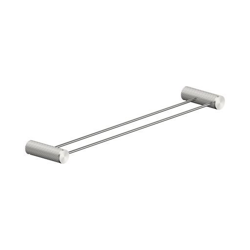 Opal Double Towel Rail 600mm (Brushed Nickel)
