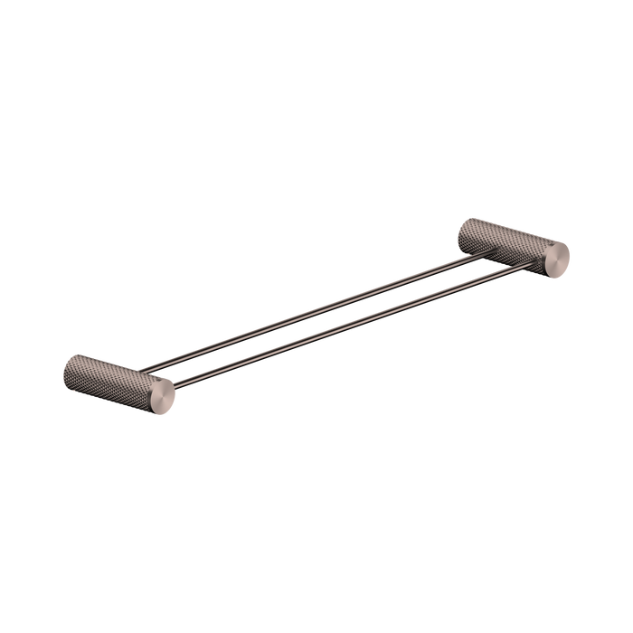 Opal Double Towel Rail 600mm (Brushed Bronze)