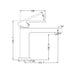 Specification line drawing